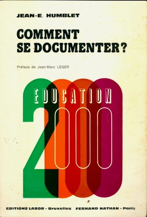 Comment se documenter? - Jean-E Humblet