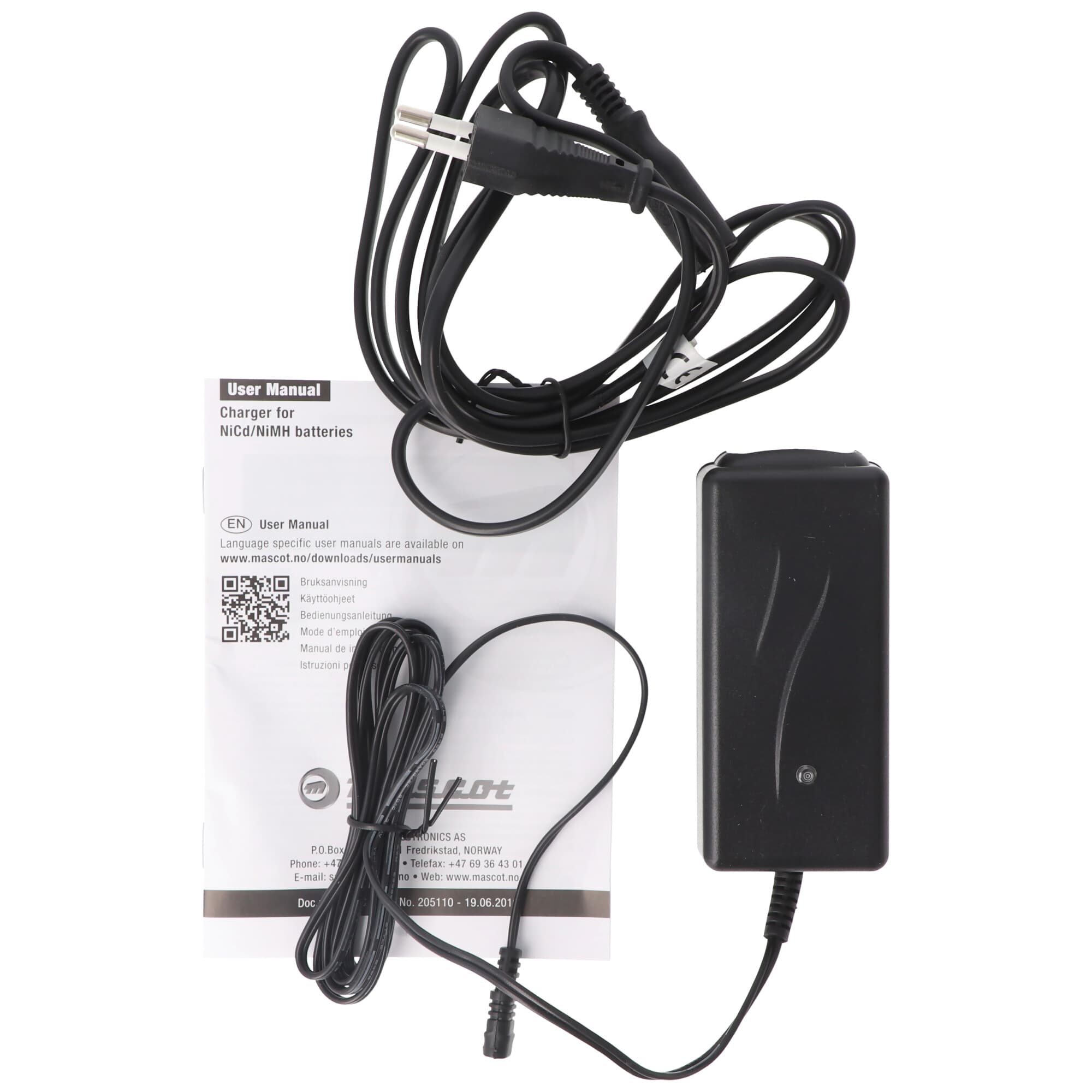 Chargeur Mascot 2116 pour packs batteries NiCd / NiMH de 10-20 éléments sans connexion NTC, courant de charge 0,4A