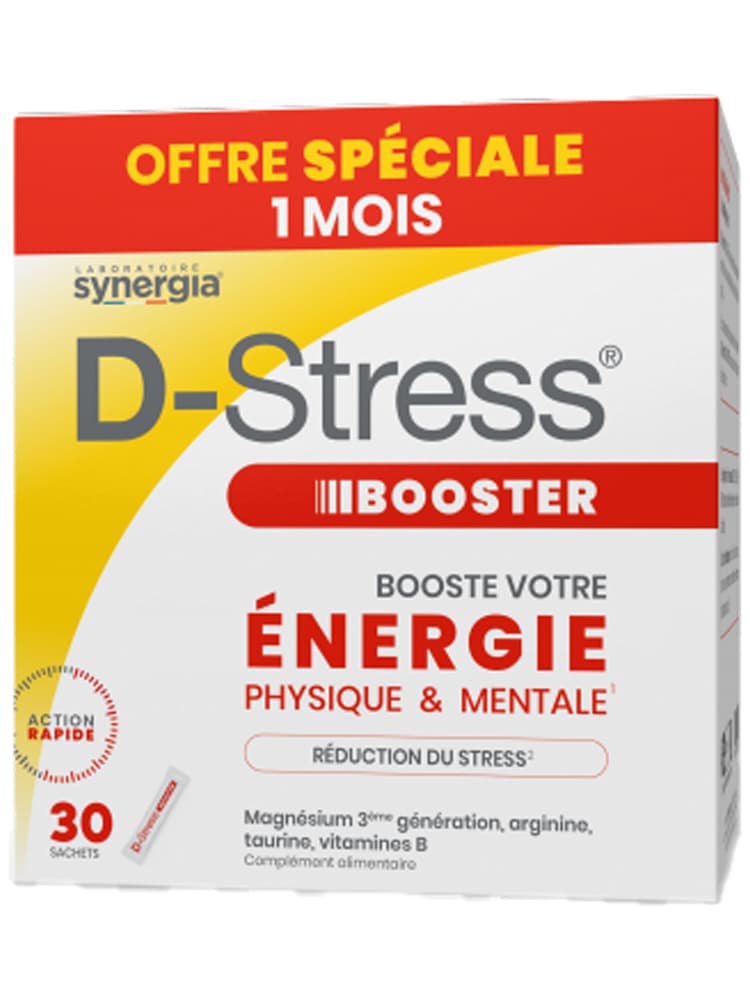 Synergia d-Stress Booster Pack Eco 1Mois - Boite de 30 Sticks