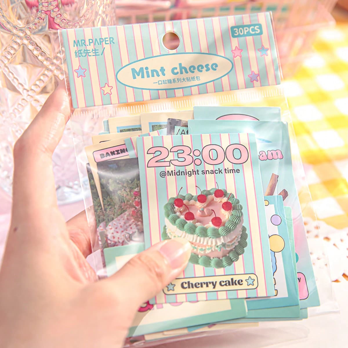 30 Pièces/sac Grande Collection De Stickers, Autocollants Mignons Gukka Pour Le Scrapbooking Et Le Journaling, Série Candy, Style Coréen